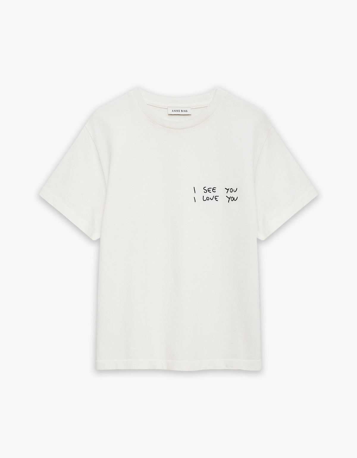 Shelley Tee I See You I Love You - Washed Cream