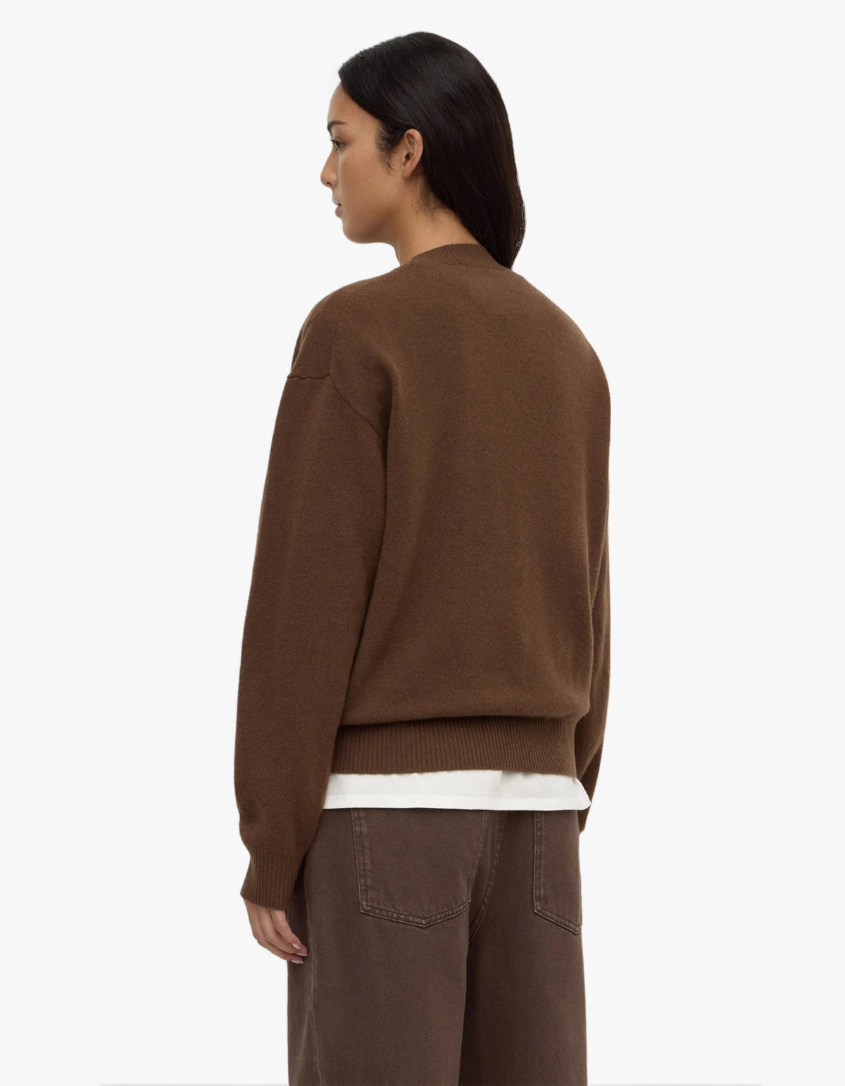 Carter Brushed Wool Sweater - Earth