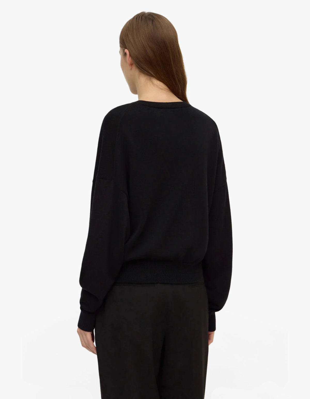 Mira V Neck Sweater - Black