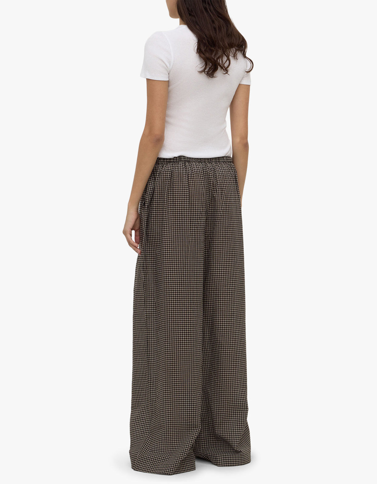 Harriet Check Pant - Brown/Black