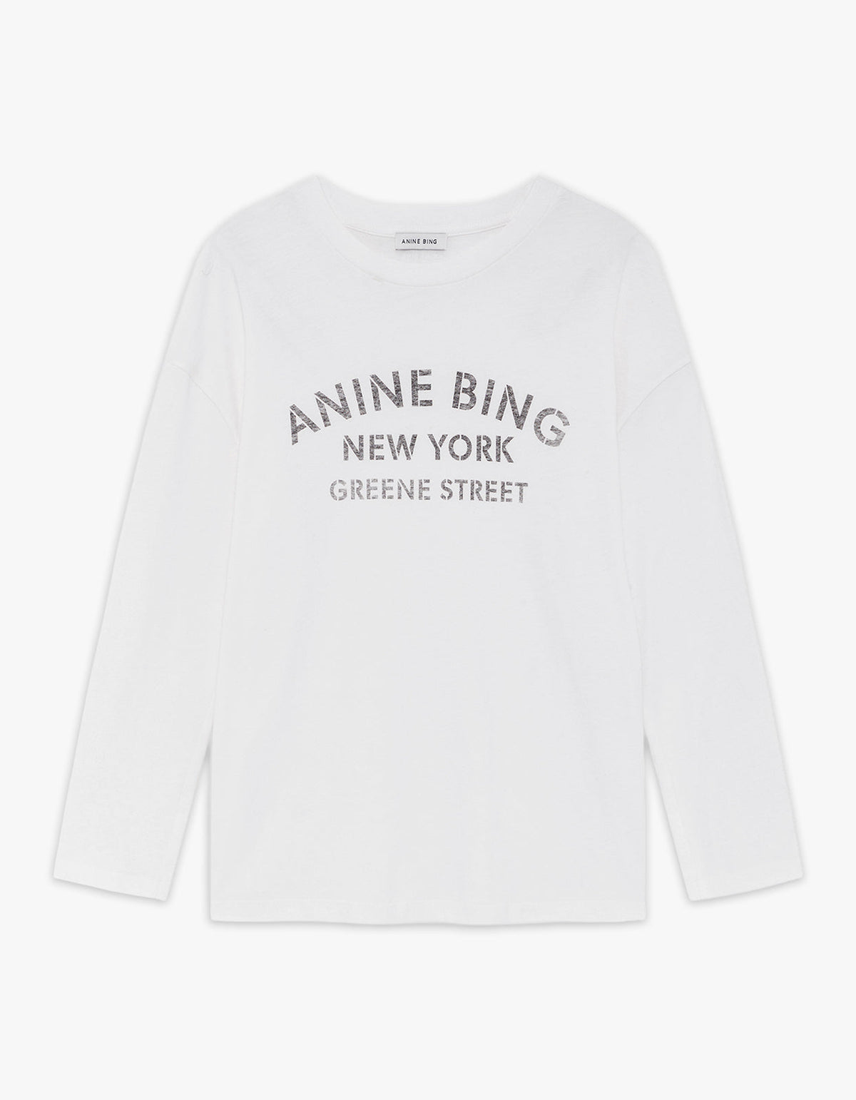 Ivan Long Sleeve New York Stencil - Ivory