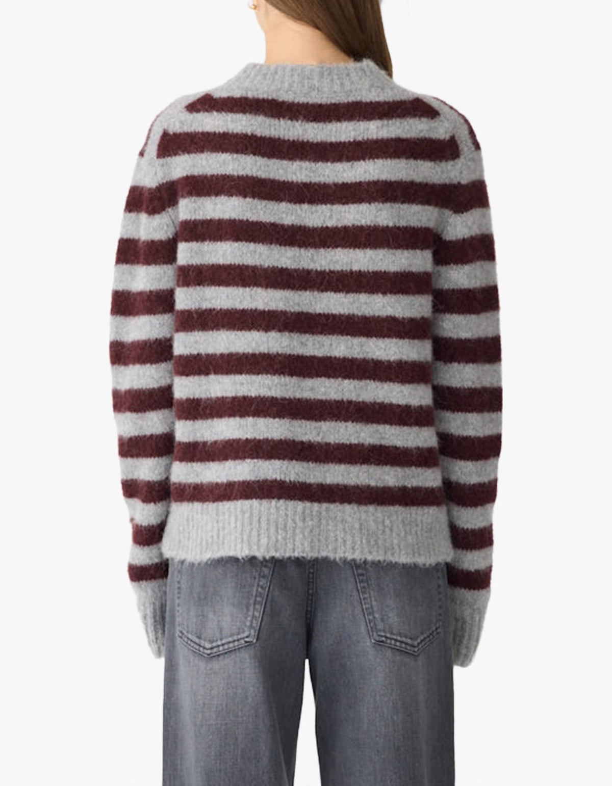 Wool Stripe Alpaca Knit - Partridge