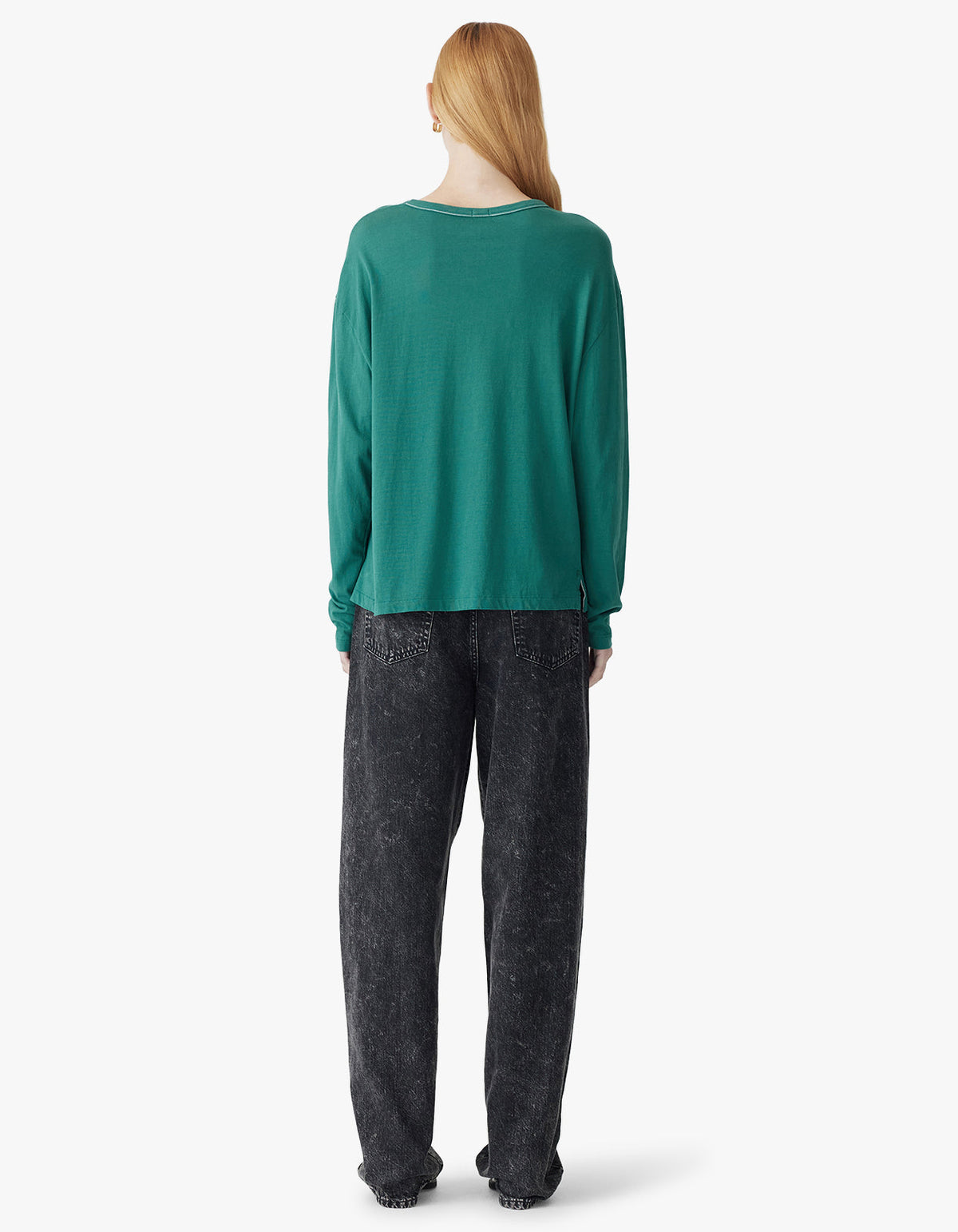 Boyfriend Htg L/S T.Shirt - Pine