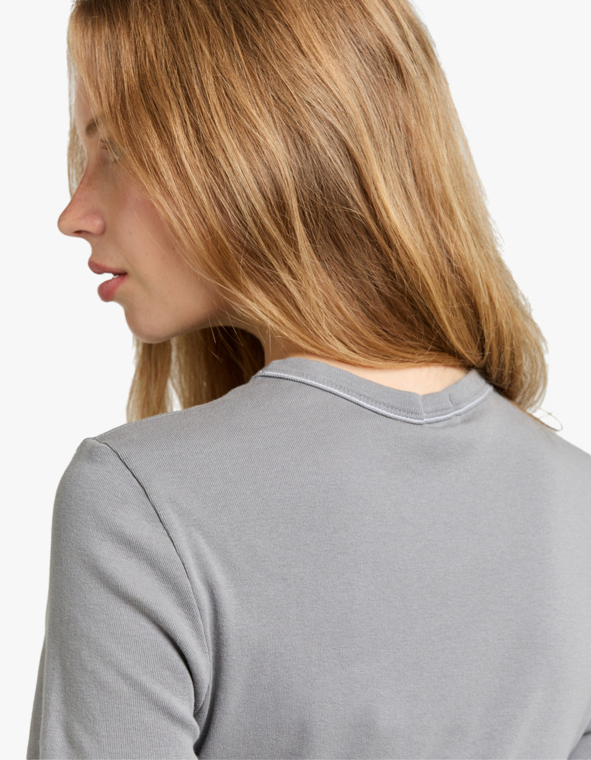 Rib Baby T-Shirt - Smoke Grey