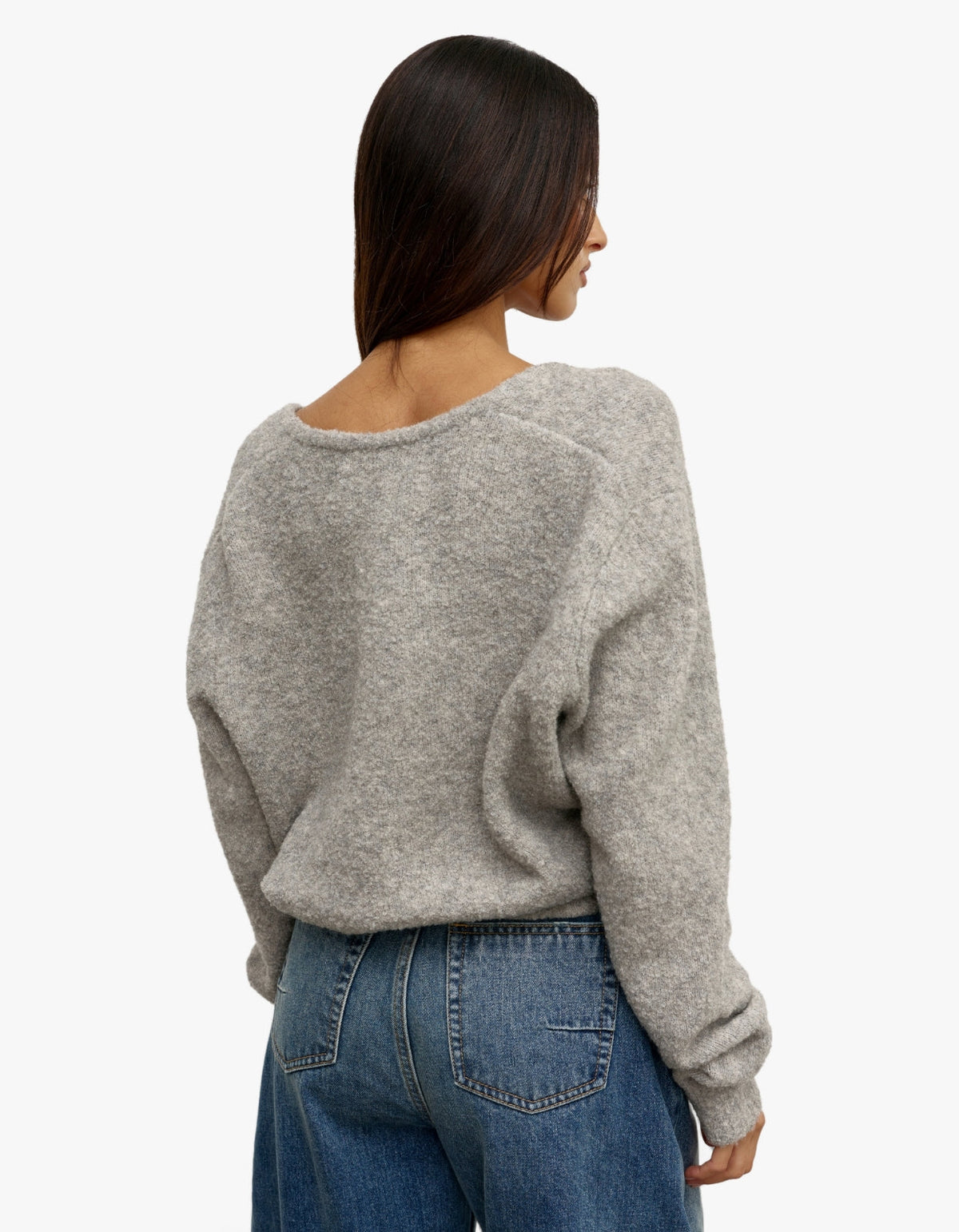 Sonia Crew Neck - Light Grey