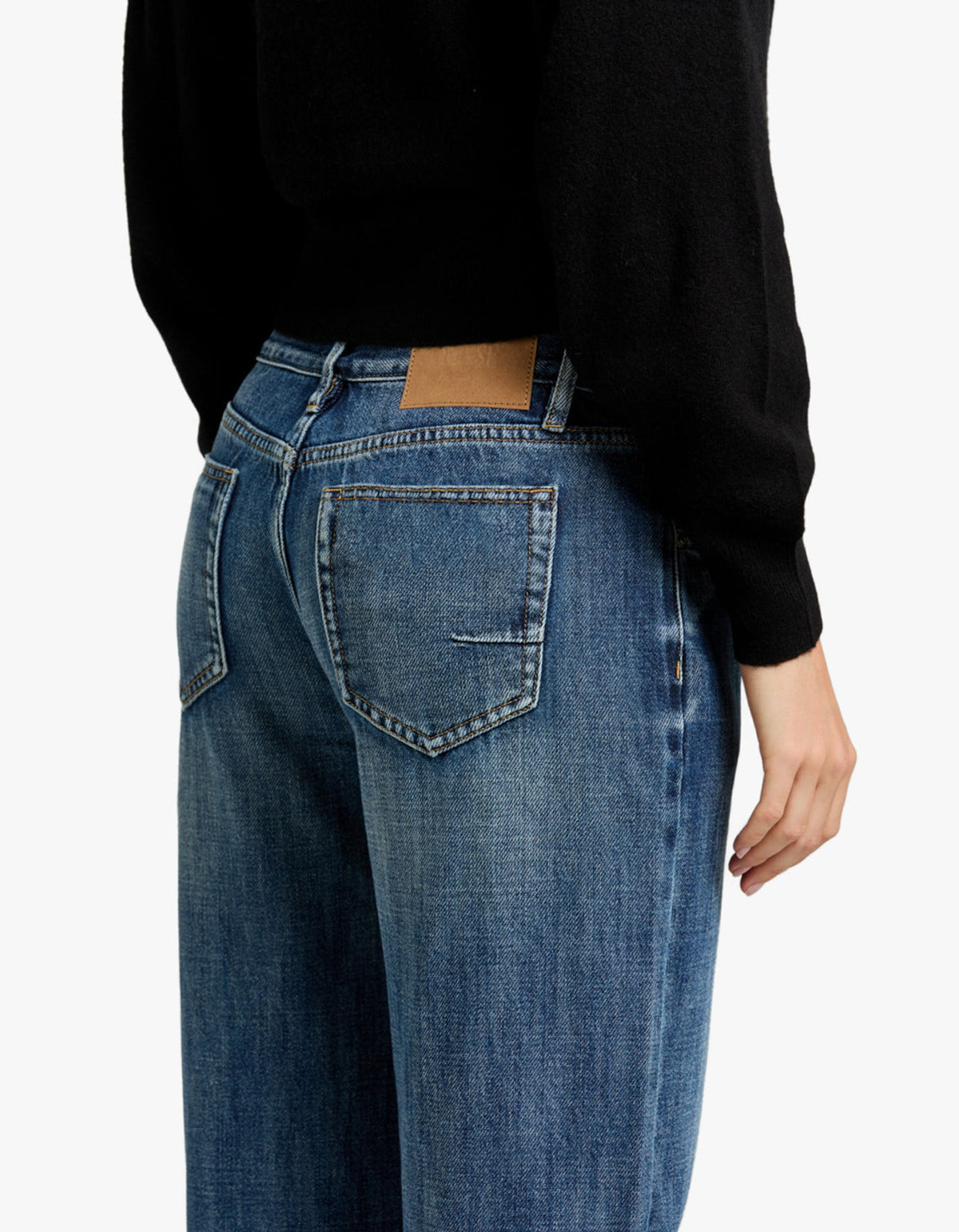Avery Mid Rise Relaxed Jean - Tuscan Blue