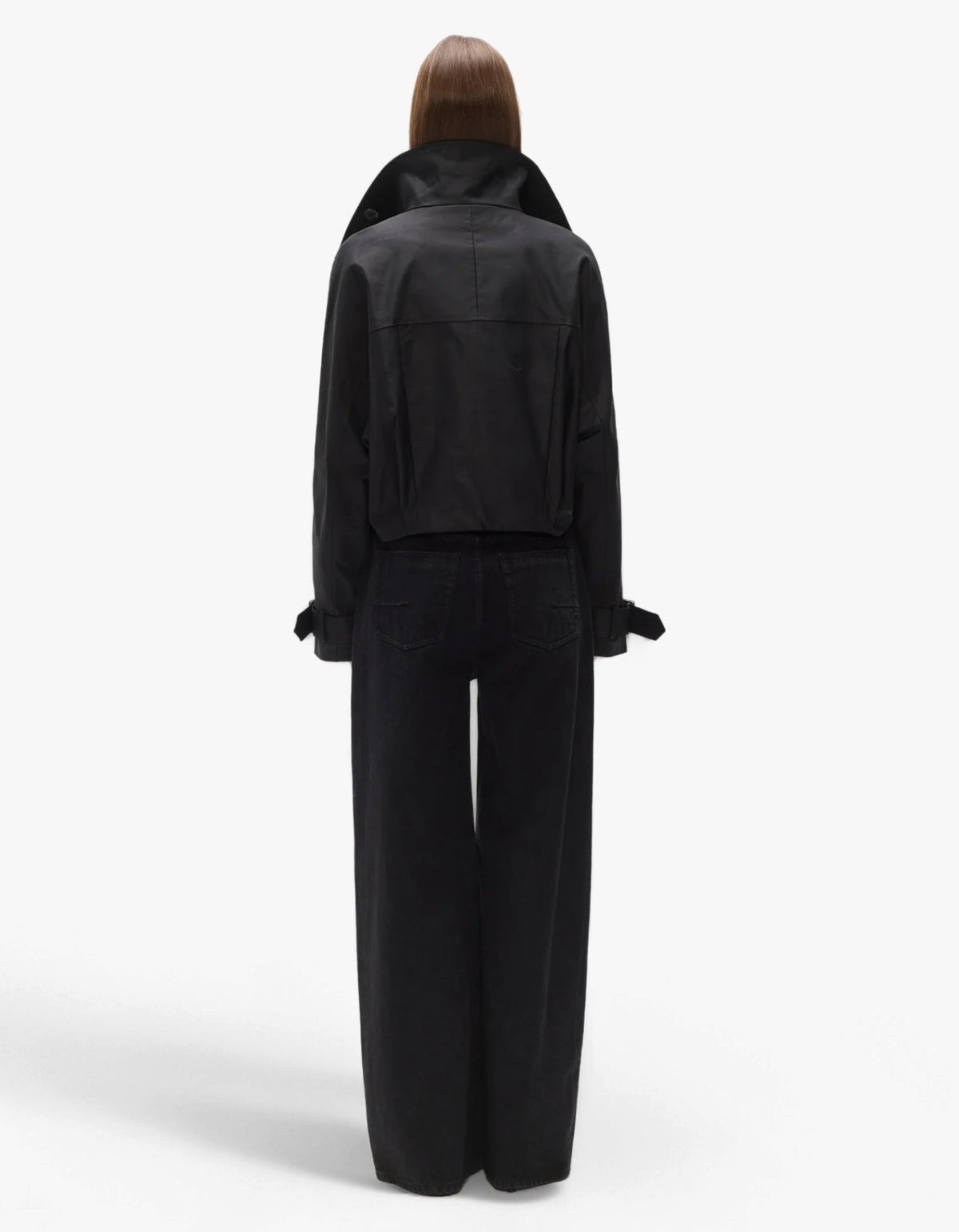 Koa Cropped Coat - Black