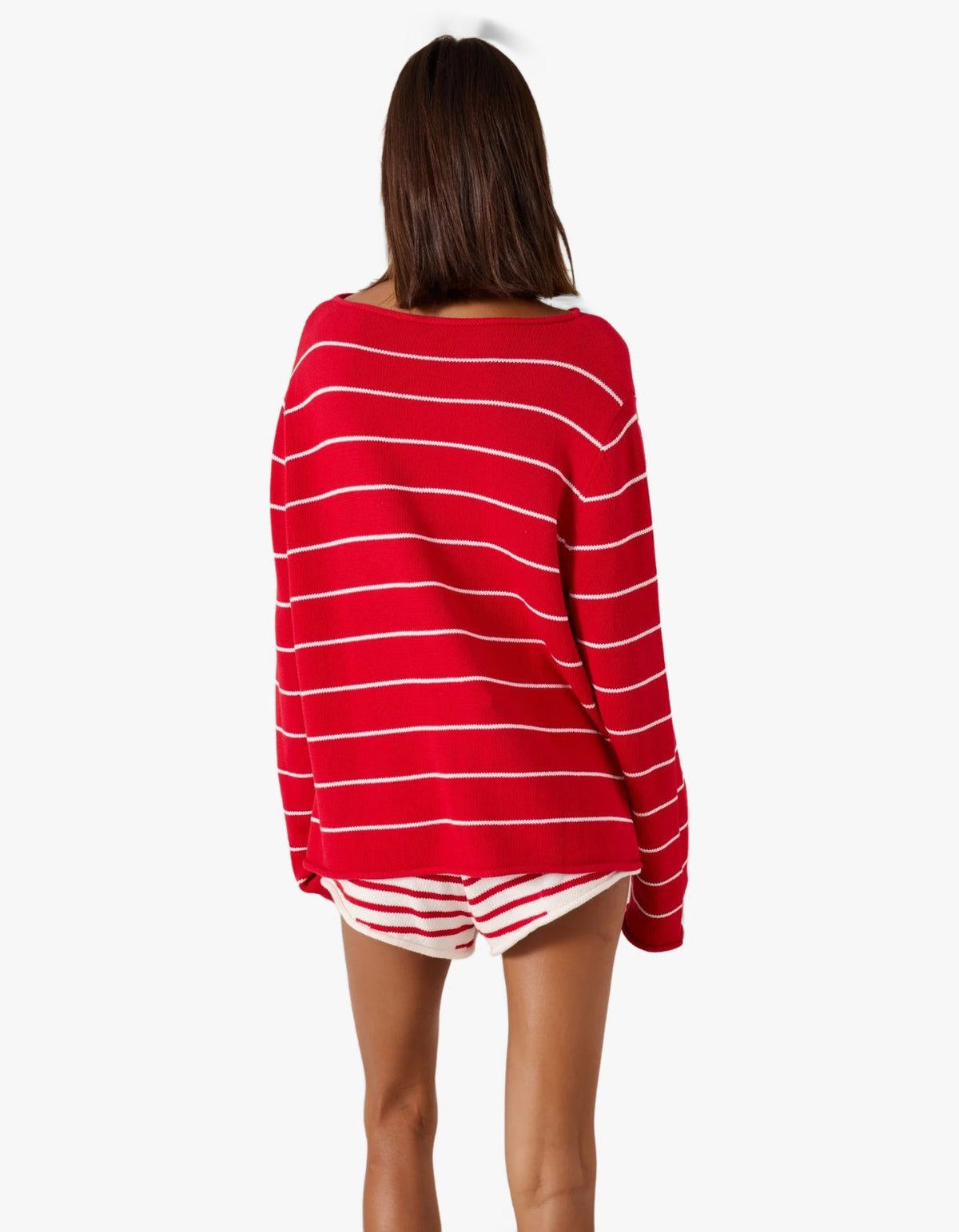 Manon Jumper - Scarlet Stripe