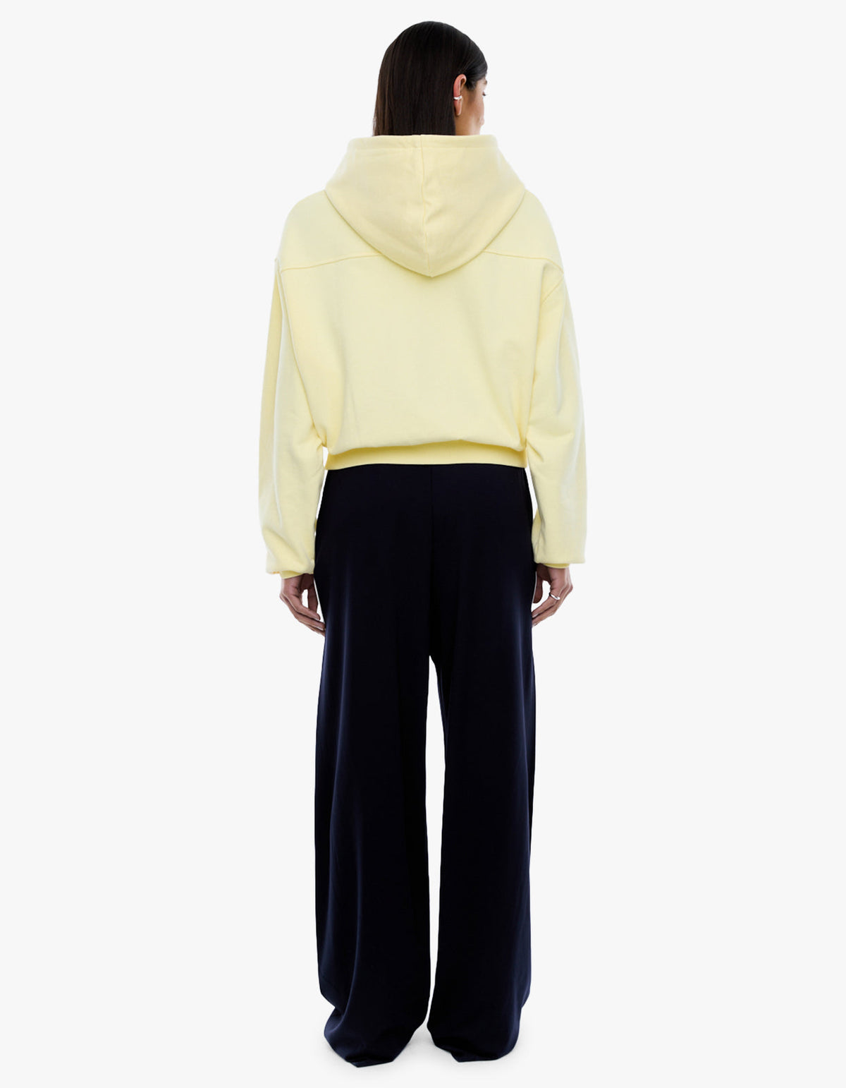 Ena Sports Zip Through Hoodie - Lemon