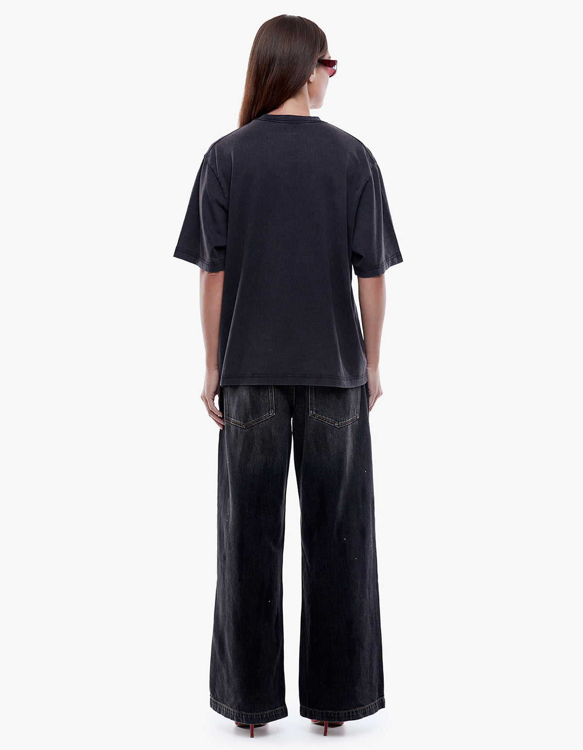 Ena Pelly Rose Tee - Vintage Black