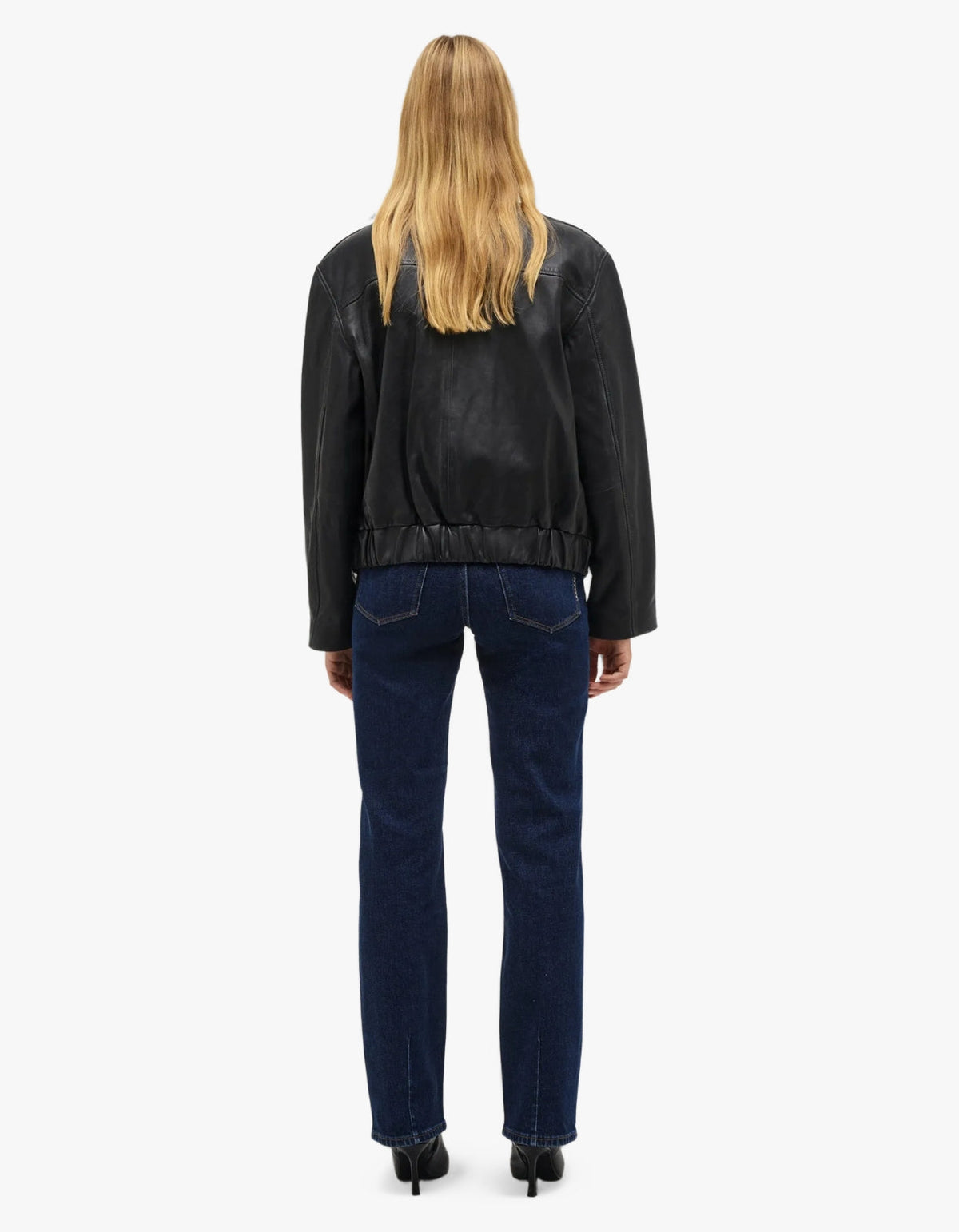 Scene Leather Jacket - Black