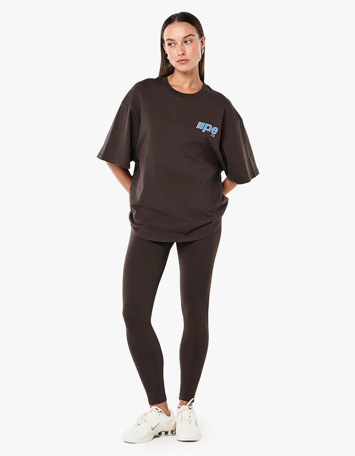 Glide Oversized Tee - Coffee
