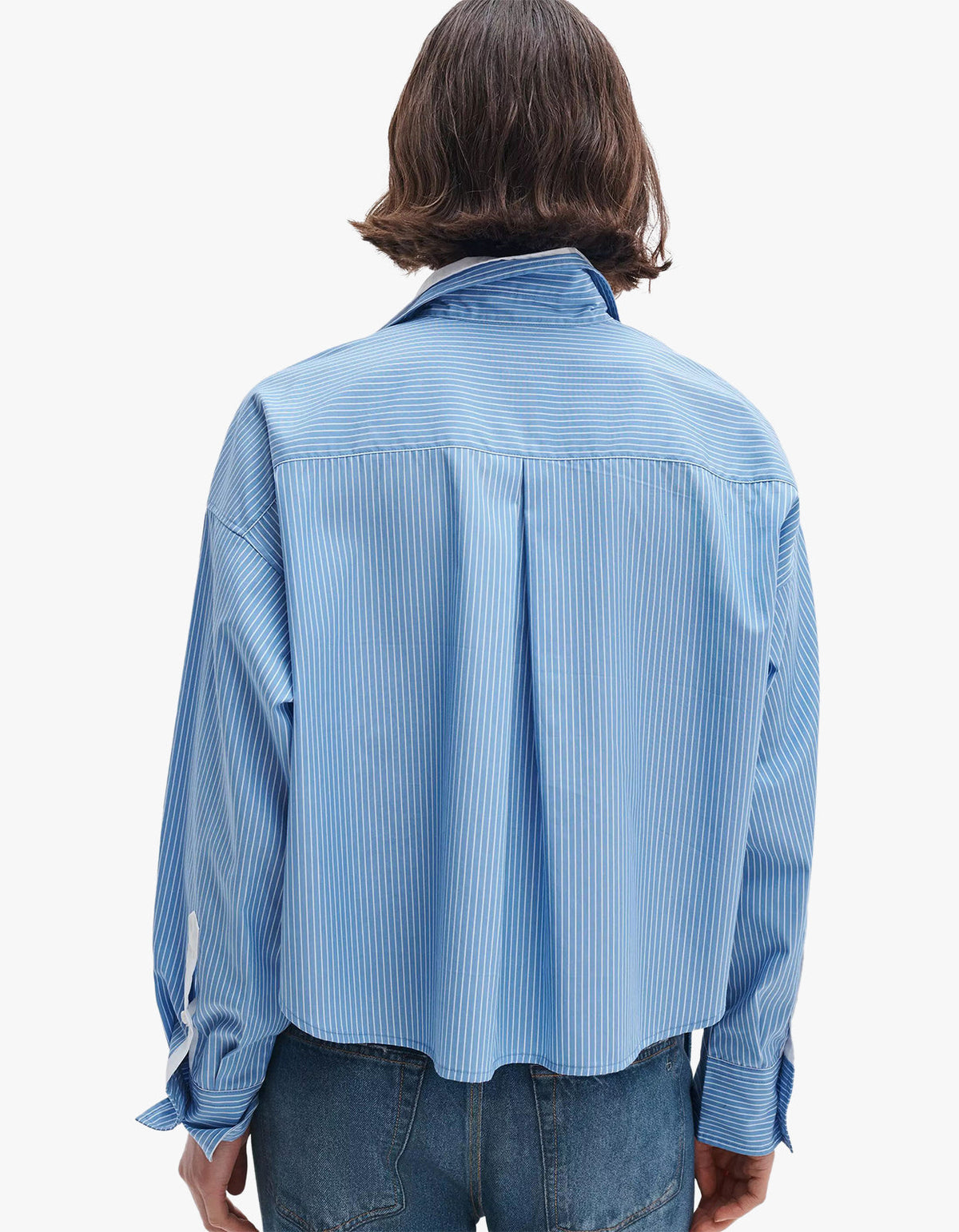 Marin Striped Combo Shirt - Blue Stripe