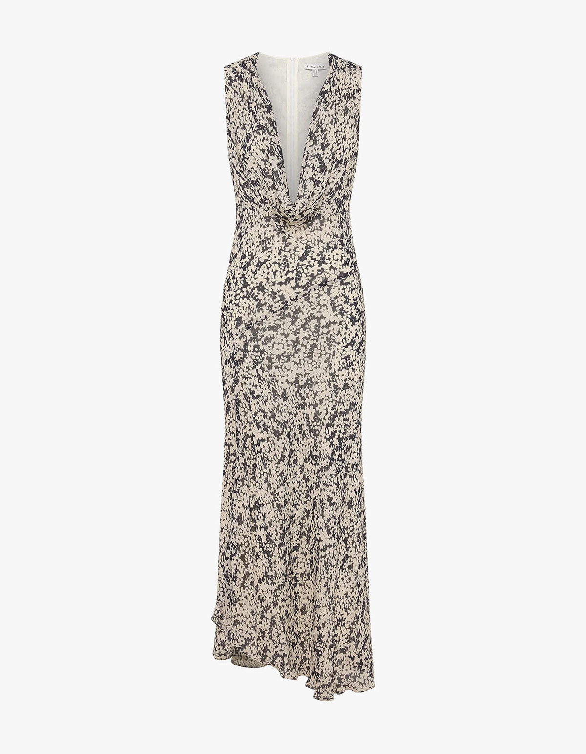 Ophelia Low Cowl Maxi Dress - Pavement Multi