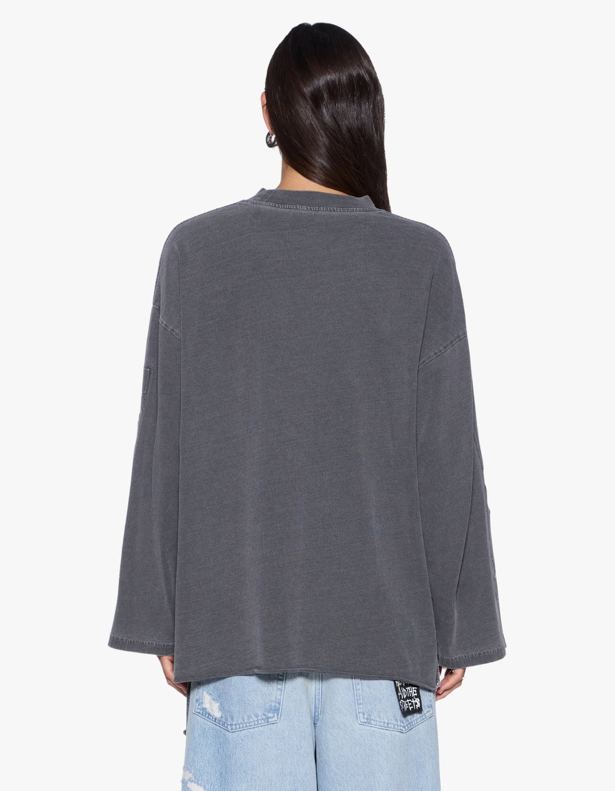 Sott Altar Boyfriend L/S Tee - Charcoal