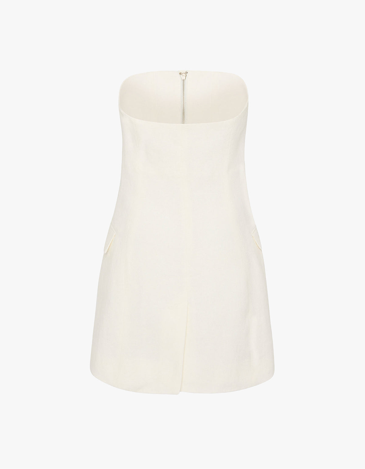 Tailored Strapless Top - Ivory