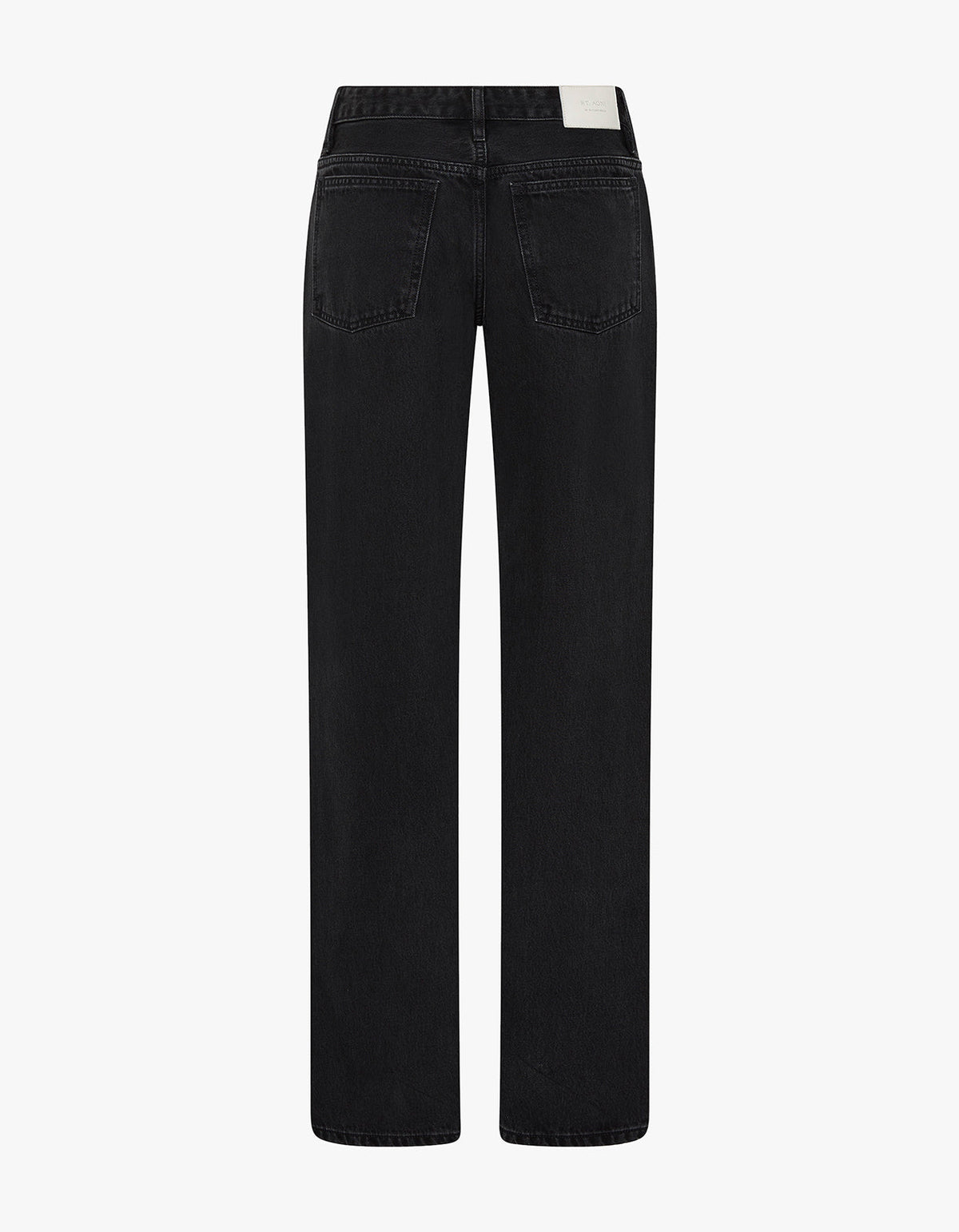 90S Low Rise Jeans - Washed Black