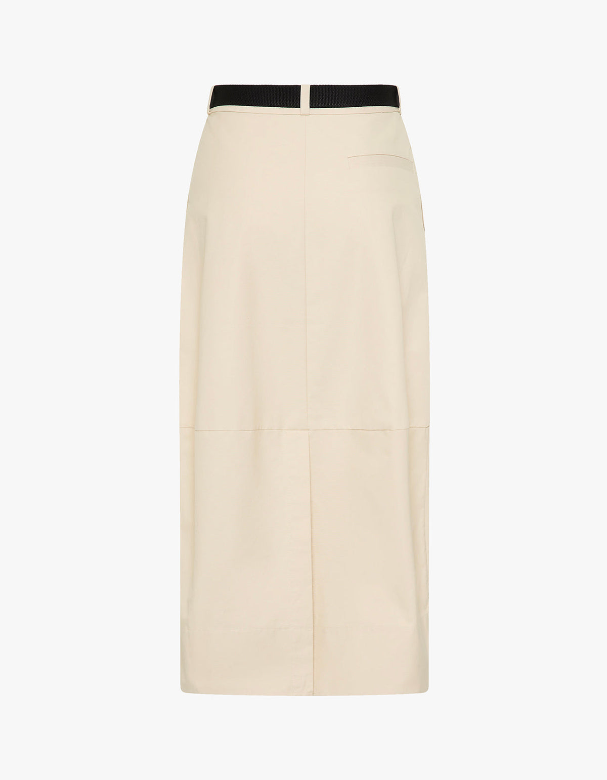 Canvas Pleat Cocoon Skirt - Shell