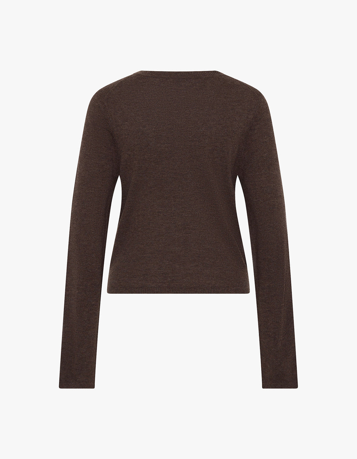 Fine Merino V Neck Sweater - Mulch