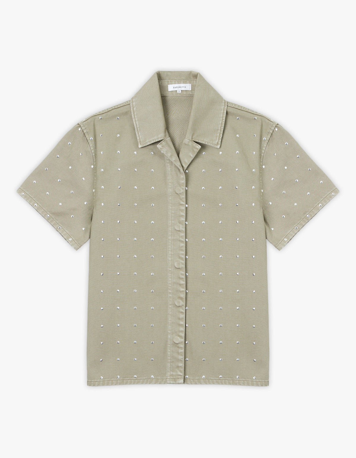 The Port Studded Shirt - Khaki