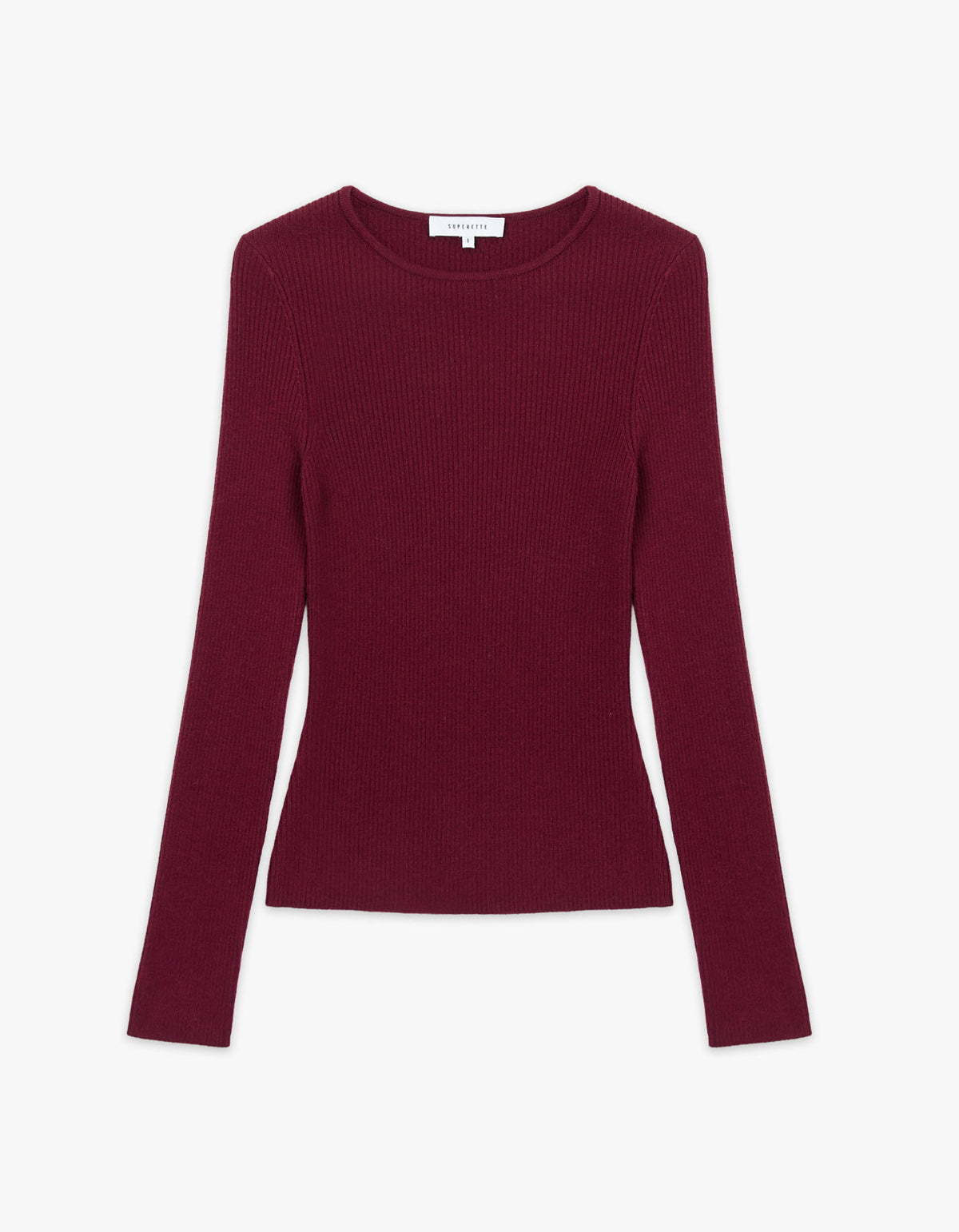 Wren L/S Knit - Burgundy