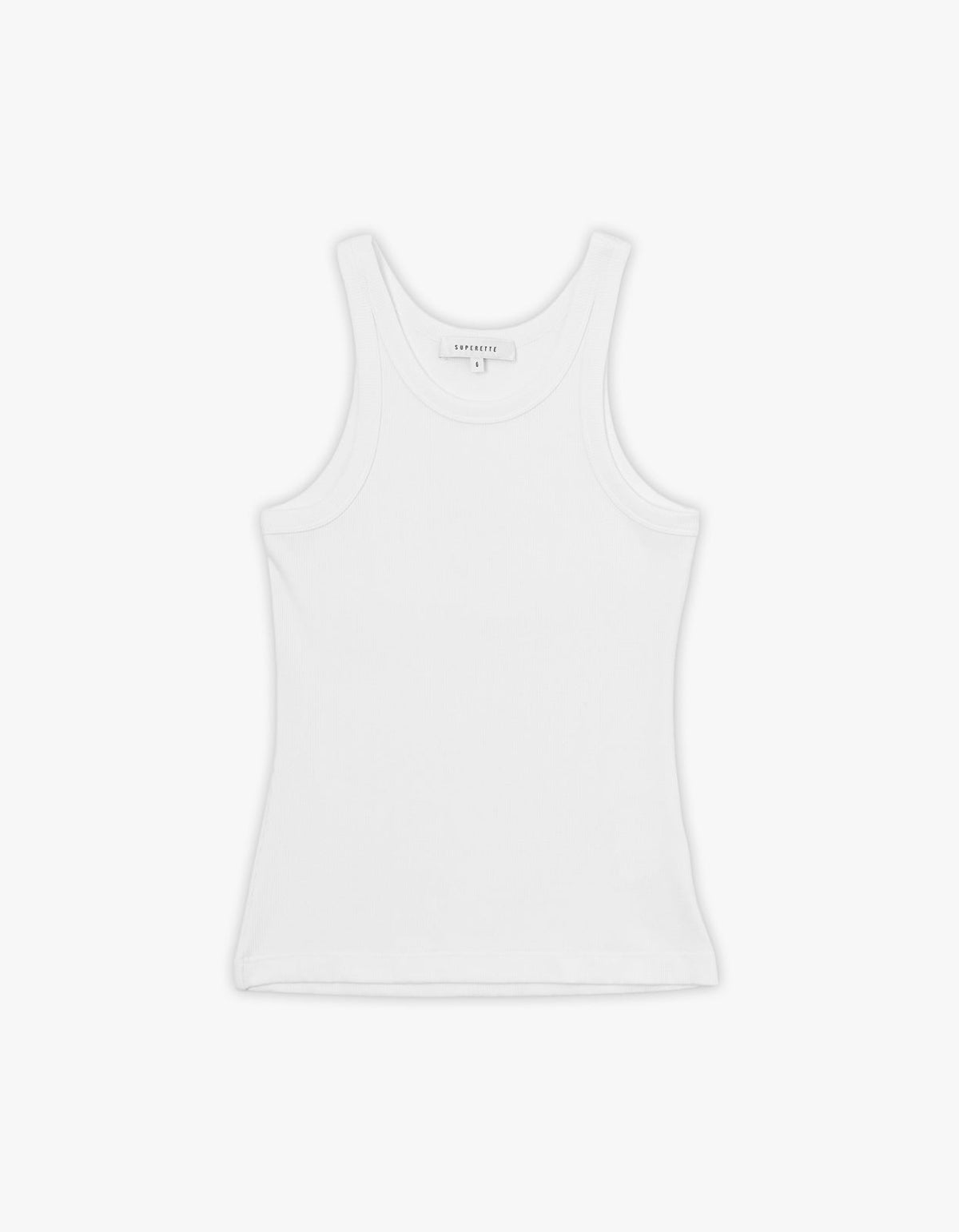 Eli Rib Tank - White