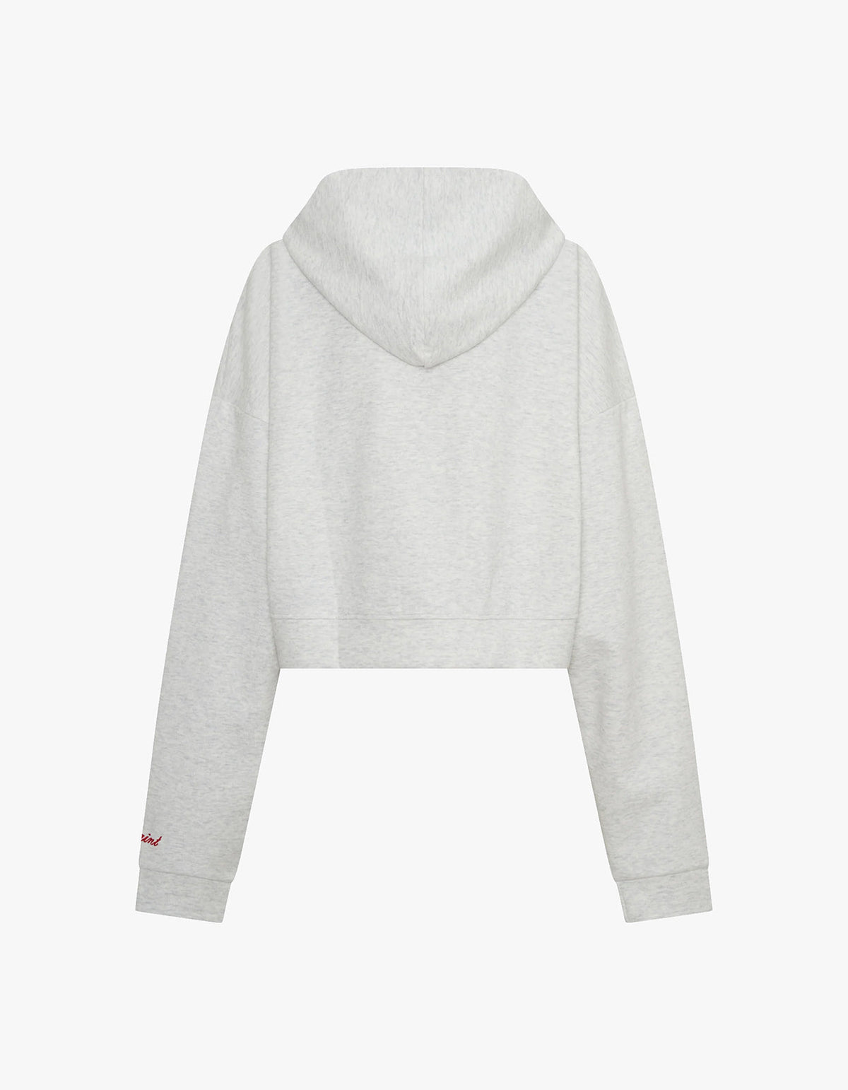 Cropped Hoodie - Grey & Red