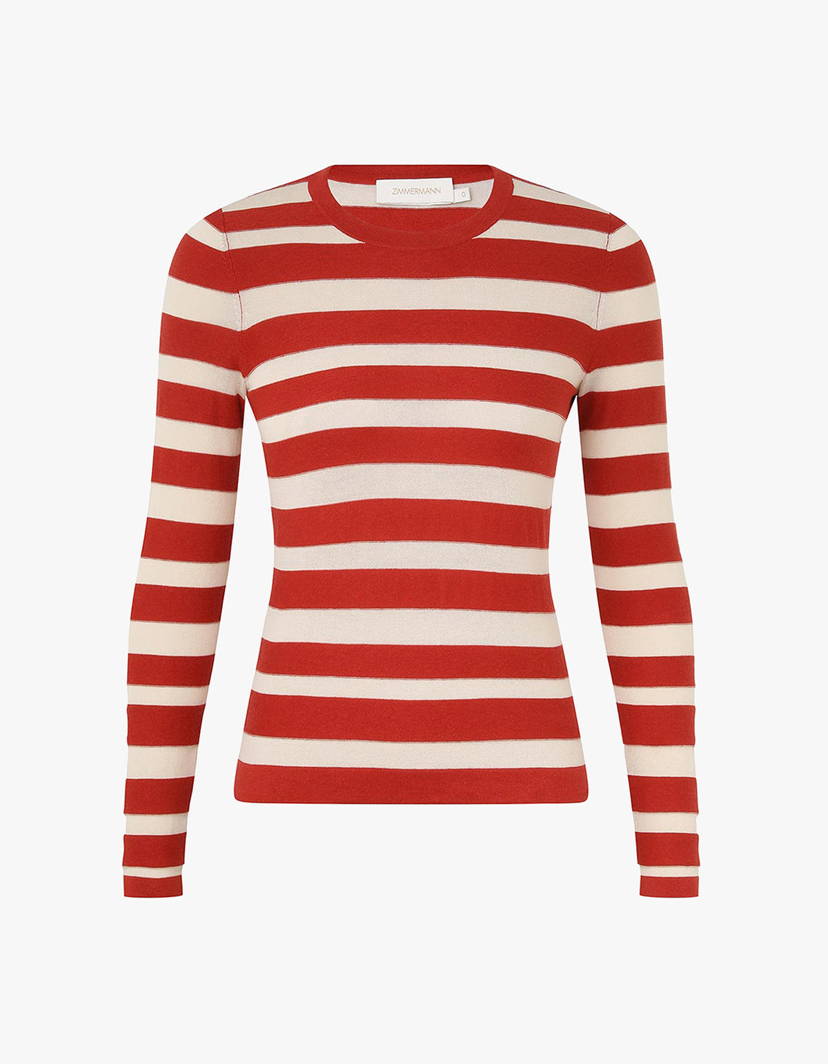 Rebellion Striped Top - Red/Cream Stripe