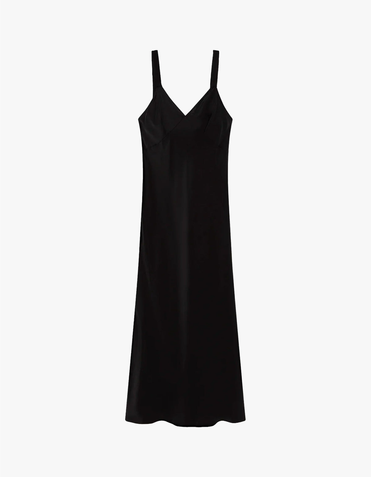 Deco Ruched Dress - Black
