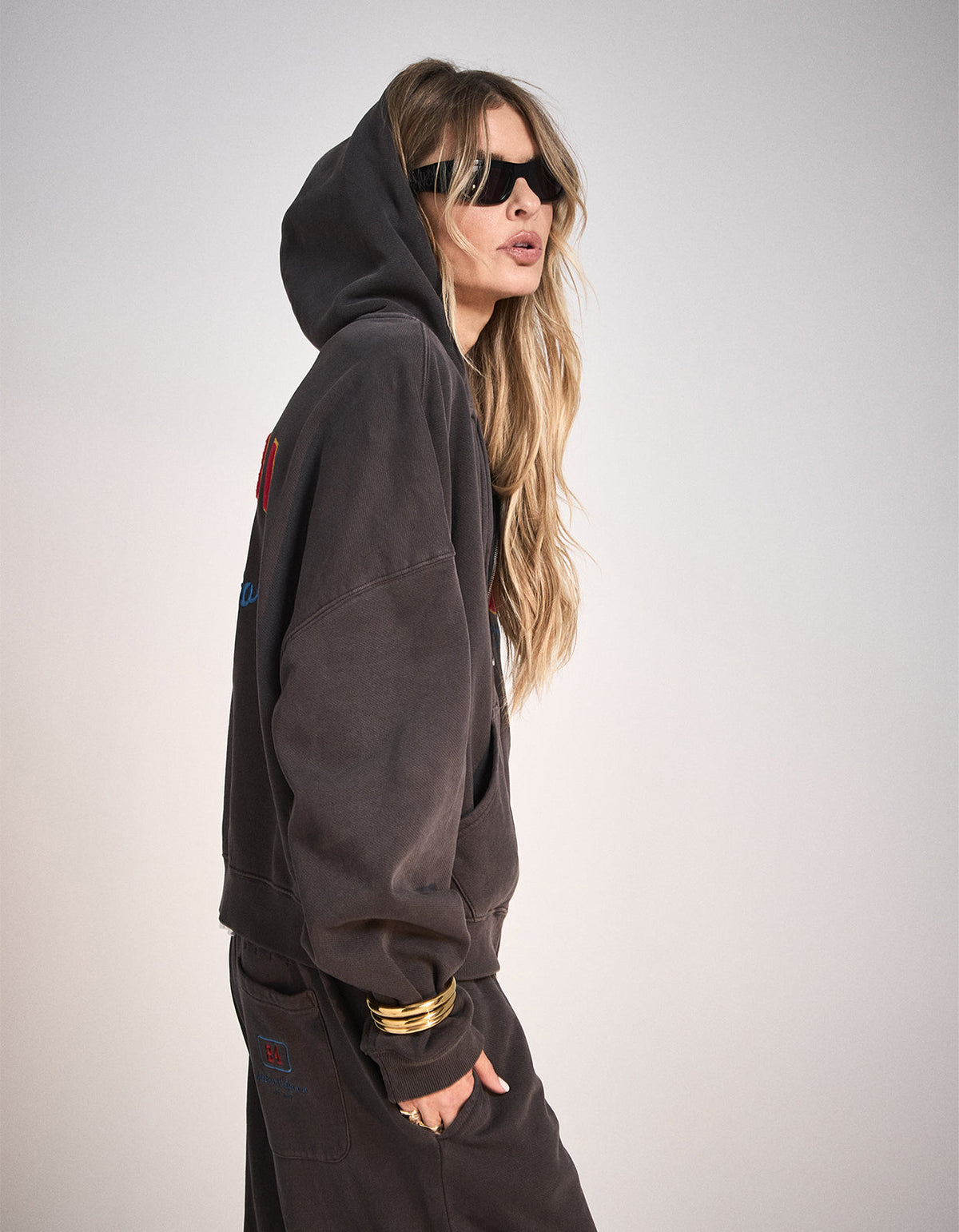 Campus Hoodie Washed Black - Washed Black