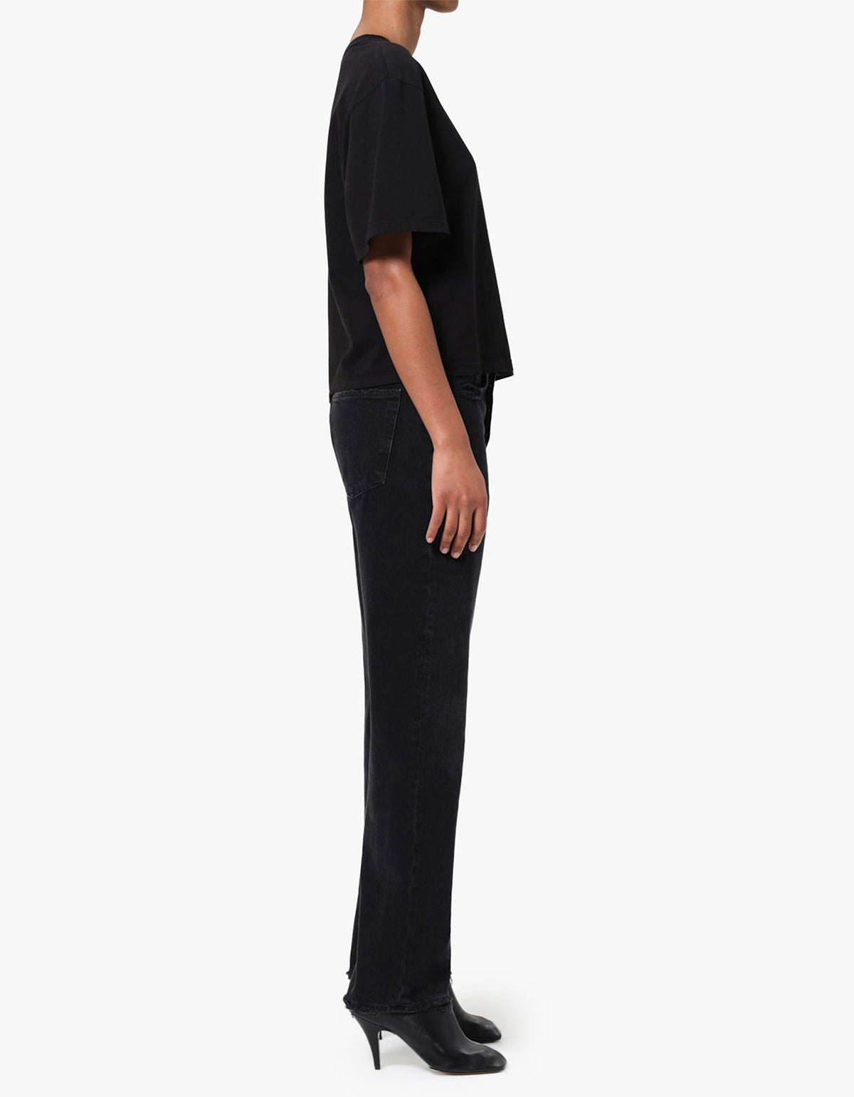 90S Mid Rise Loose Fit - Tar