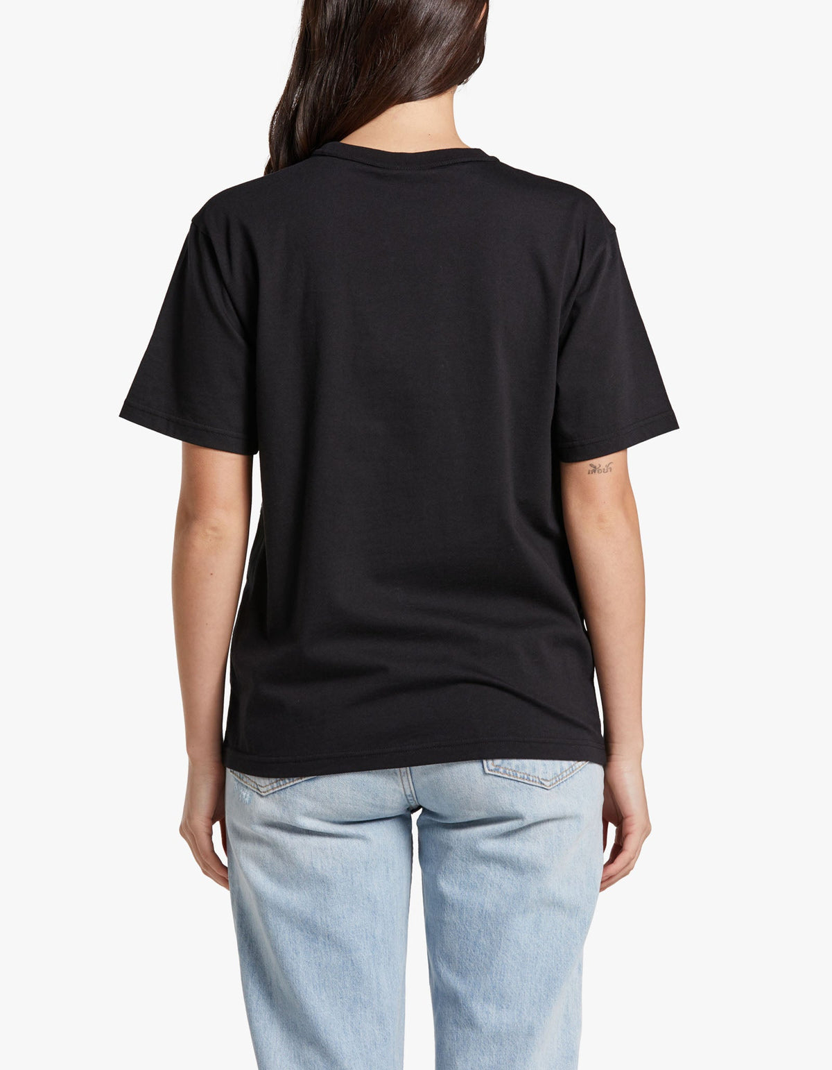 Essential Jersey S/S Tee W/ Puff Logo - Black