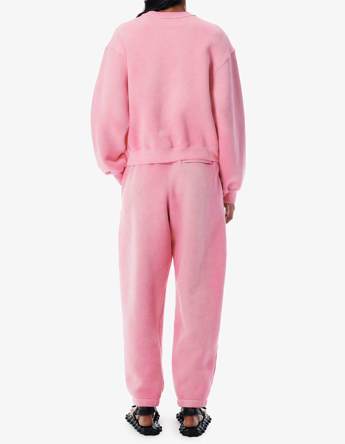 Essential Terry Classic Sweatpant Puff Paint Logo - Washed Lotus