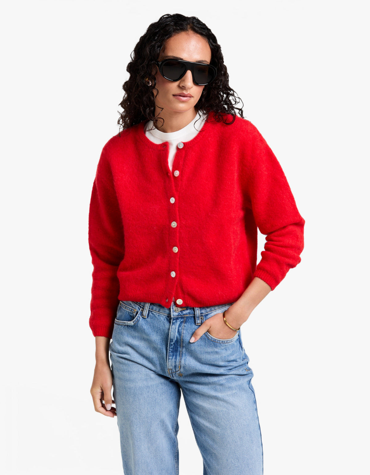 Womens Cardigan Vitow - Strawberry