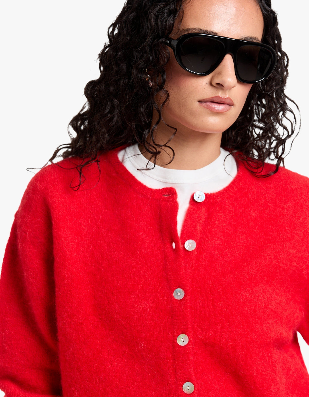 Womens Cardigan Vitow - Strawberry