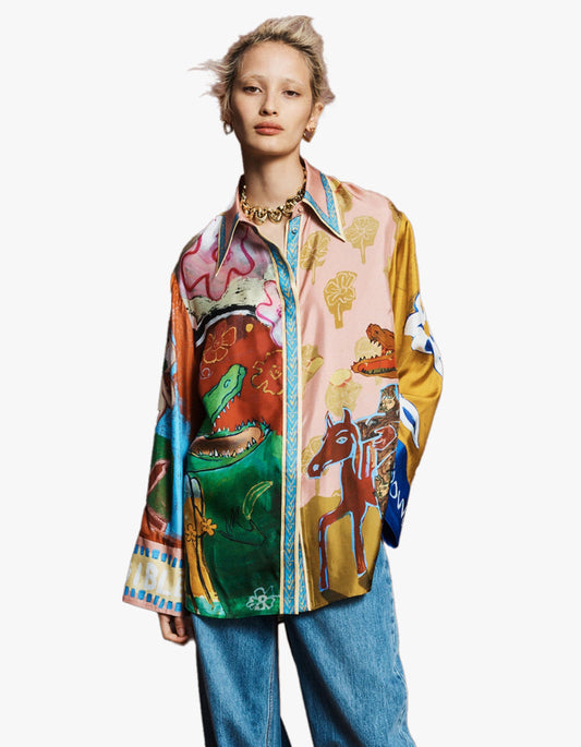 Mlak Silk Shirt - Multi