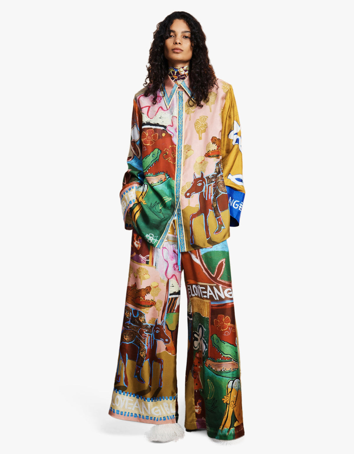 Mlak Silk Pant - Multi