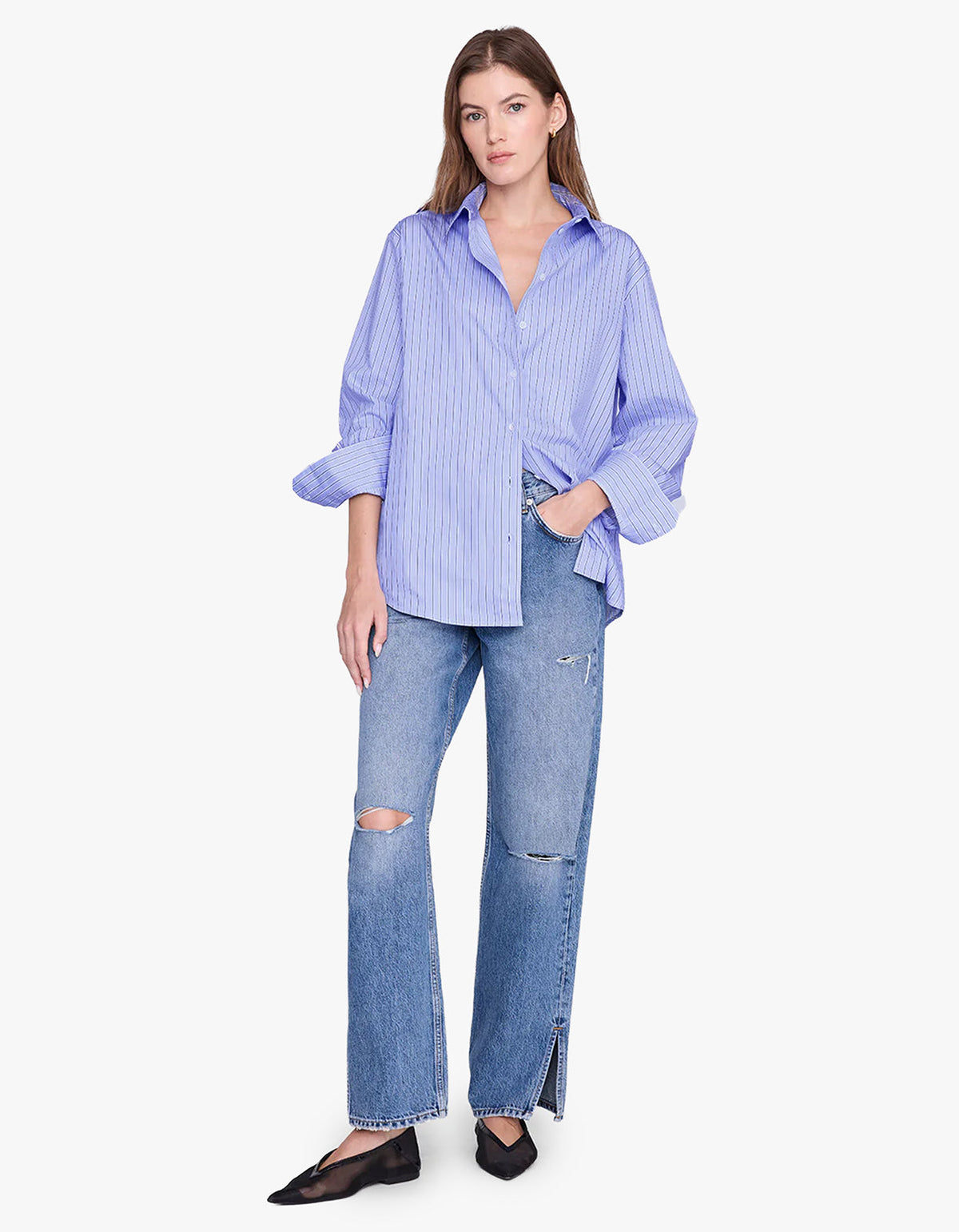 Essie Shirt - Blue Stripe