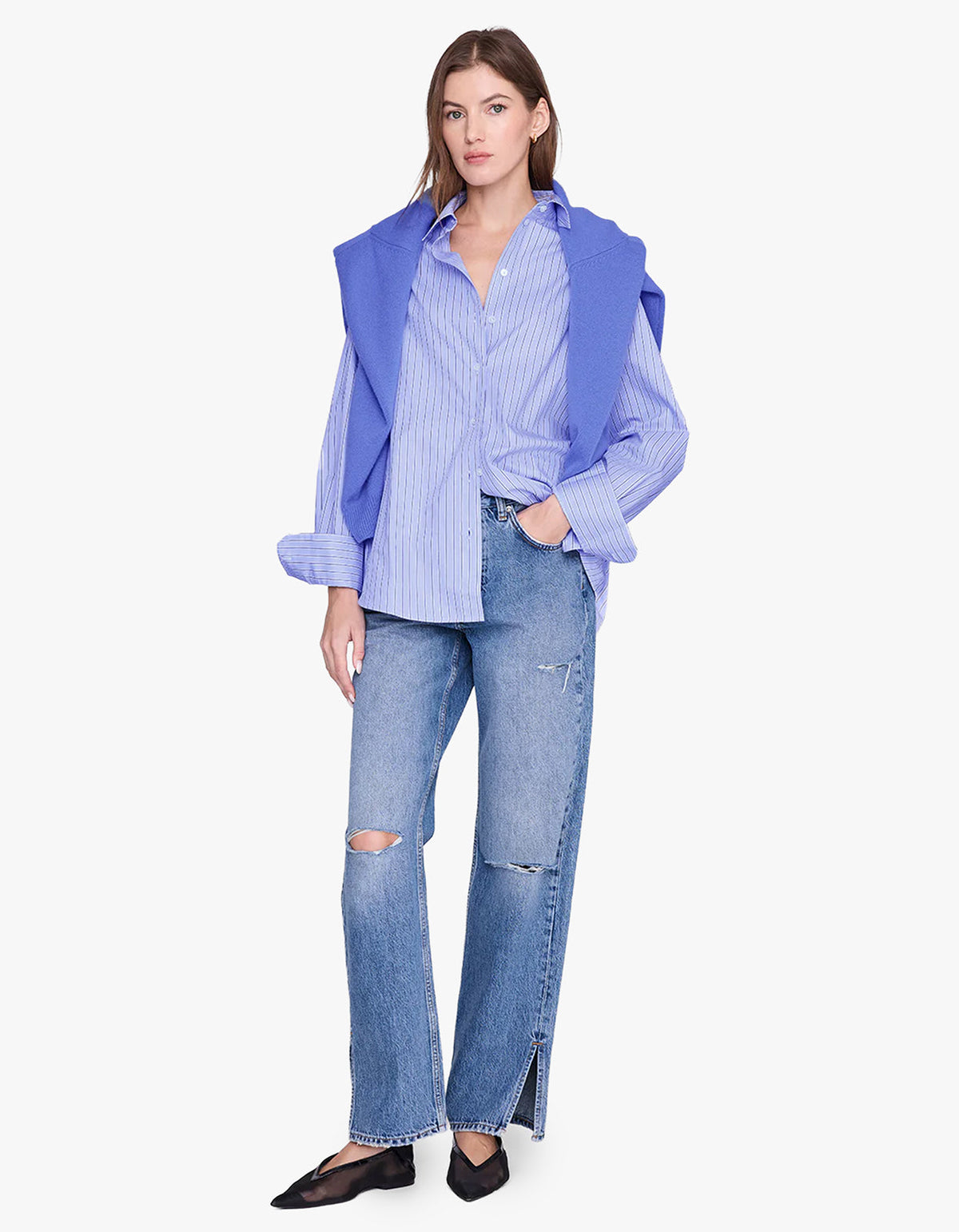 Essie Shirt - Blue Stripe