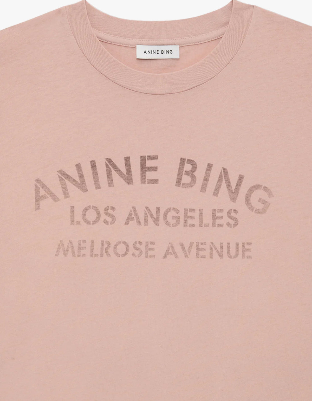 Ivan Long Sleeve Melrose Stencil - Washed Blush