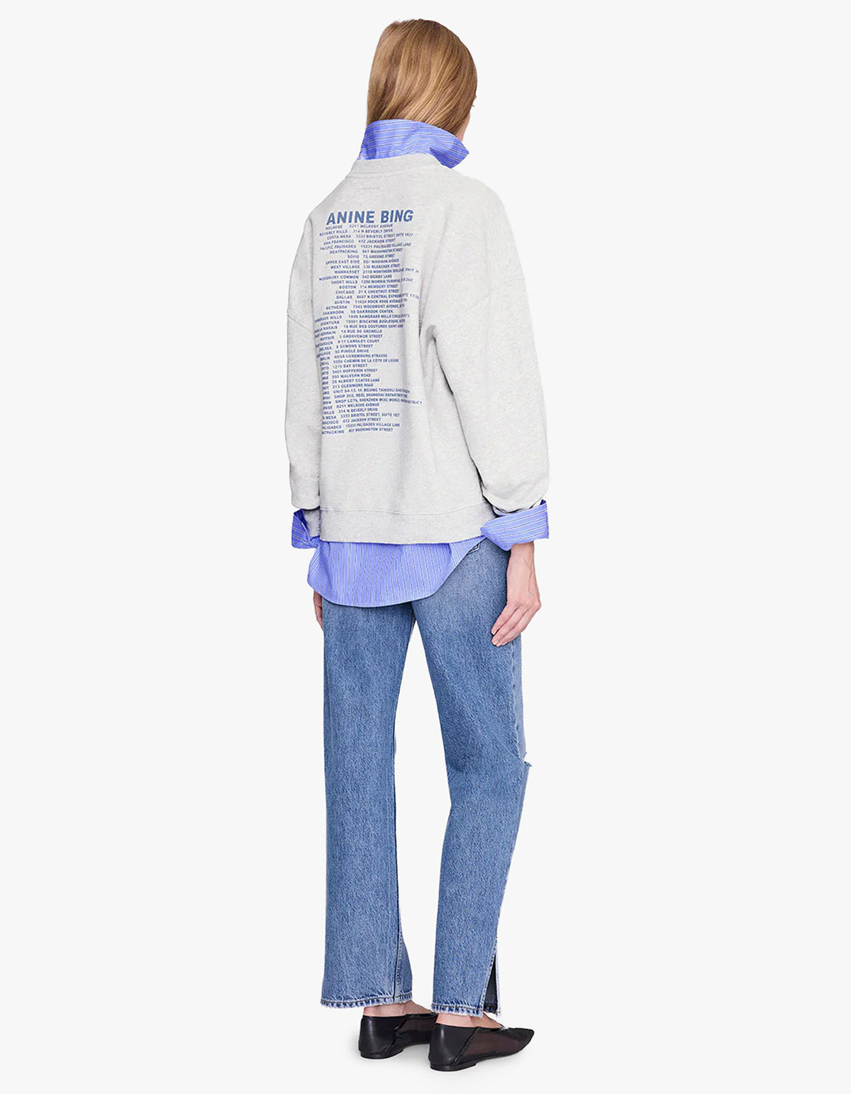 Miles Sweatshirt Waves - Heather Grey