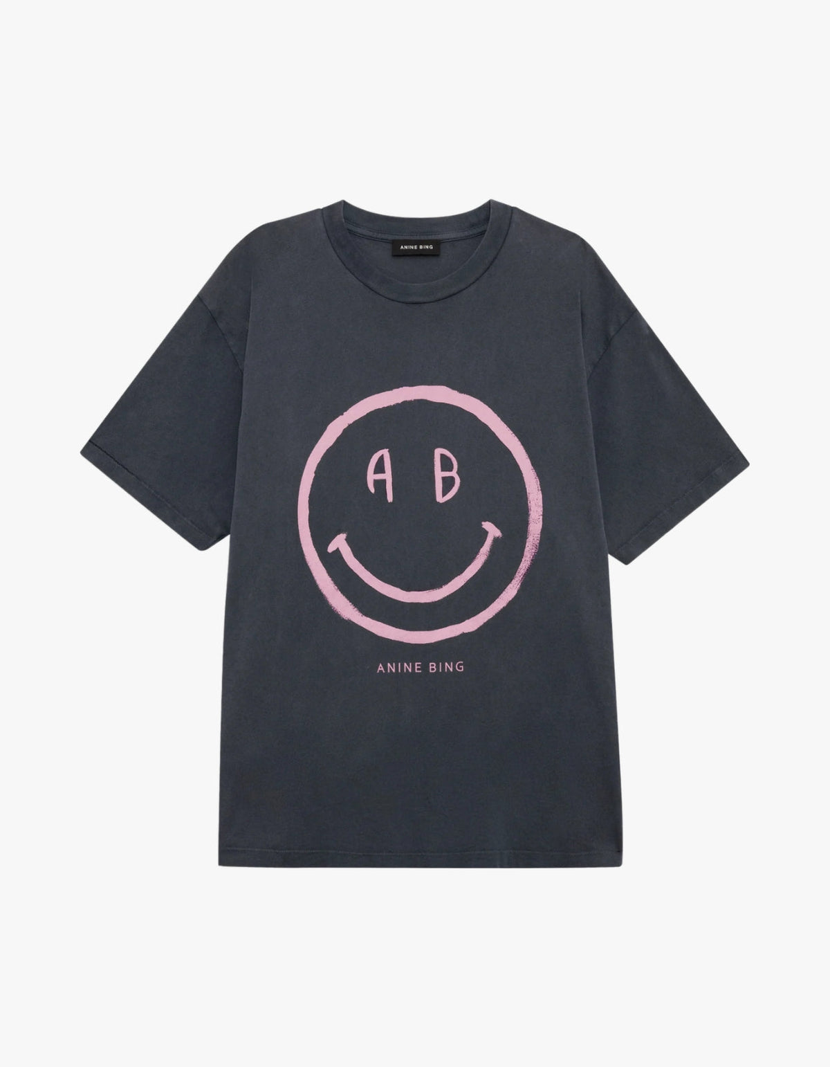 Cade Tee Smiley - Washed Grey