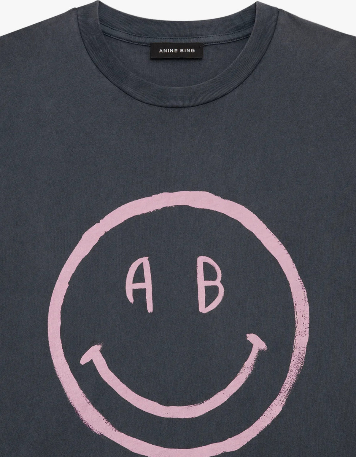 Cade Tee Smiley - Washed Grey