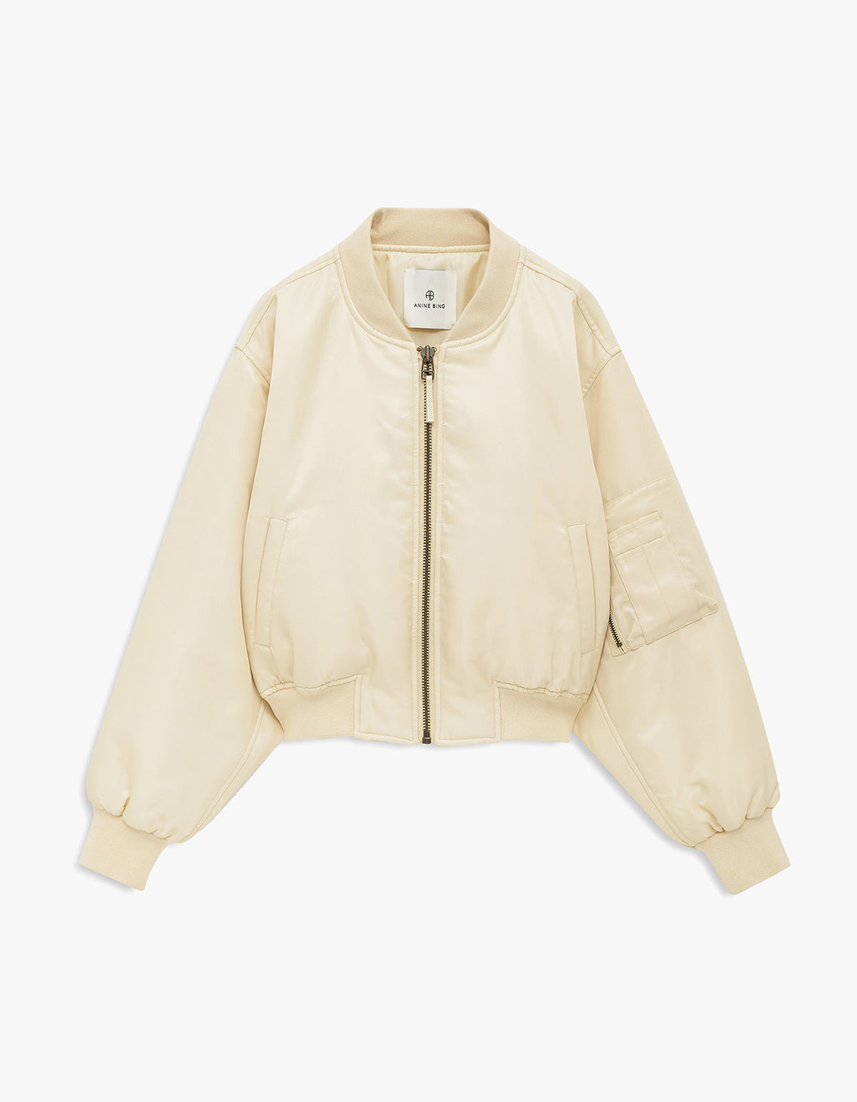Cropped Leon Bomber - Butter Yellow