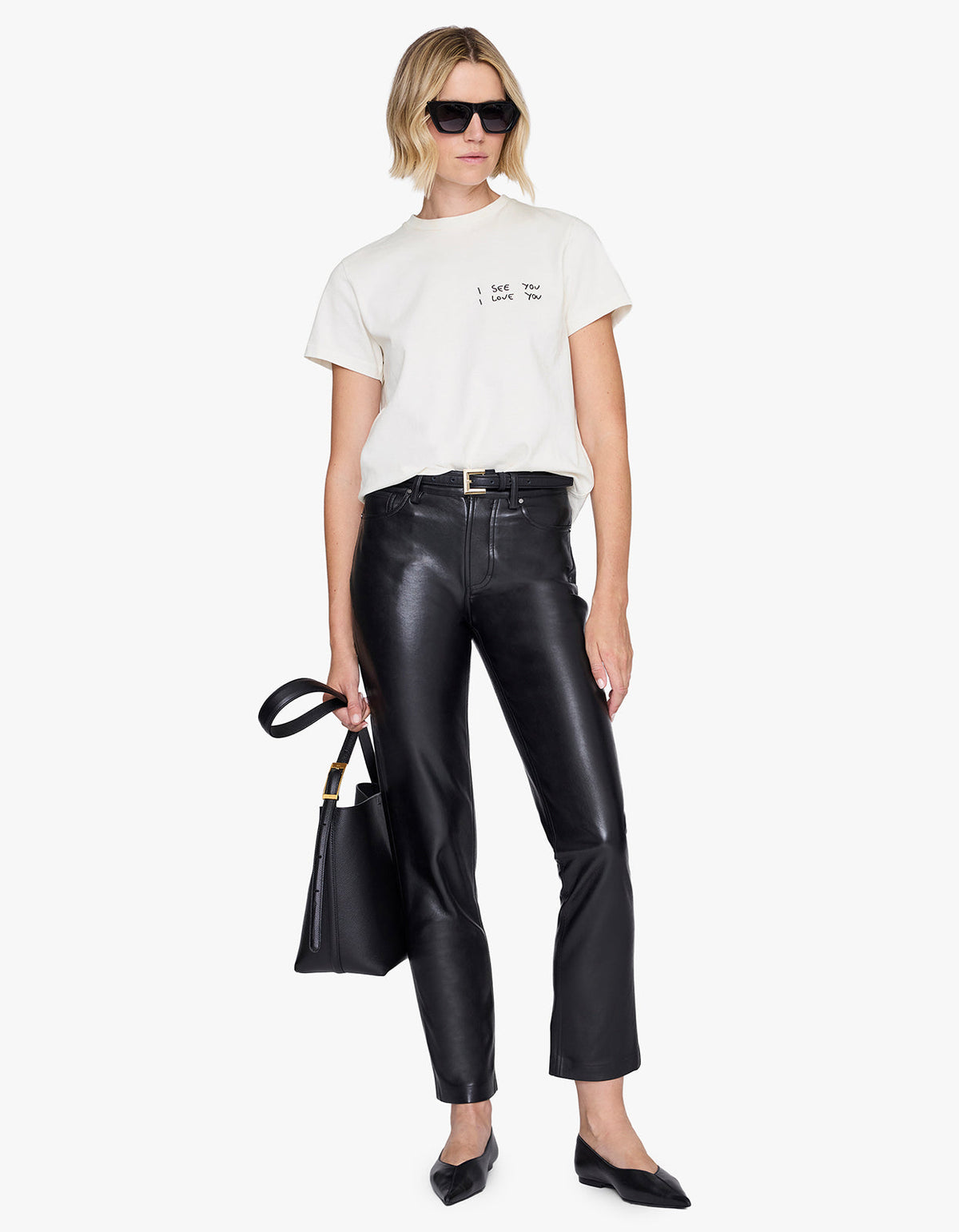 Shelley Tee I See You I Love You - Washed Cream