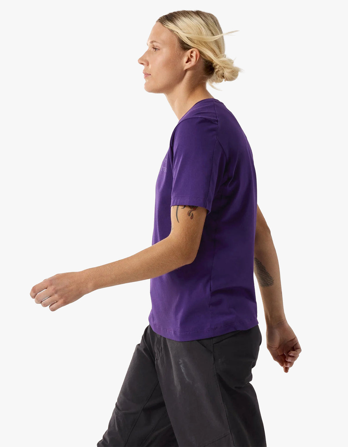 Womens Kragg Sl Cotton Emblem Crew S/S - Azalea