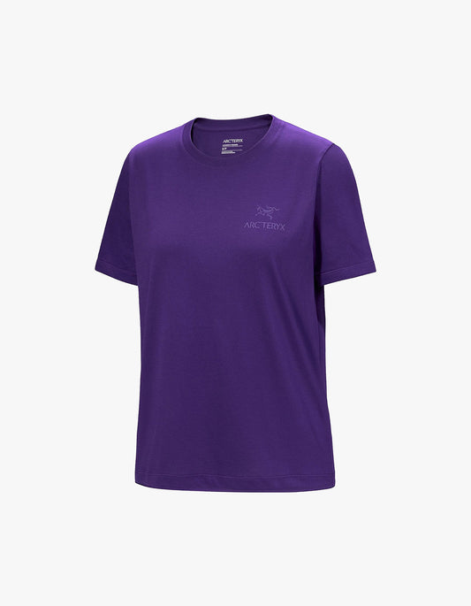 Womens Kragg Sl Cotton Emblem Crew S/S - Azalea