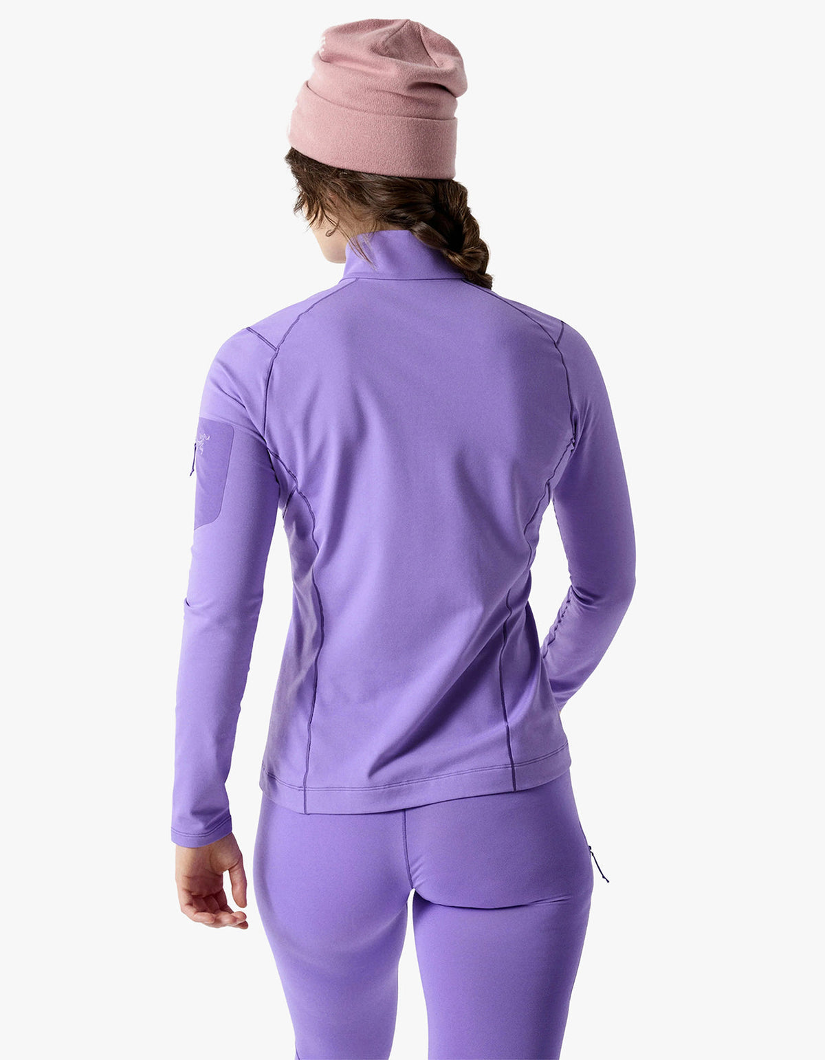 Womens Rho Zip Neck - Aster/Lt Iola