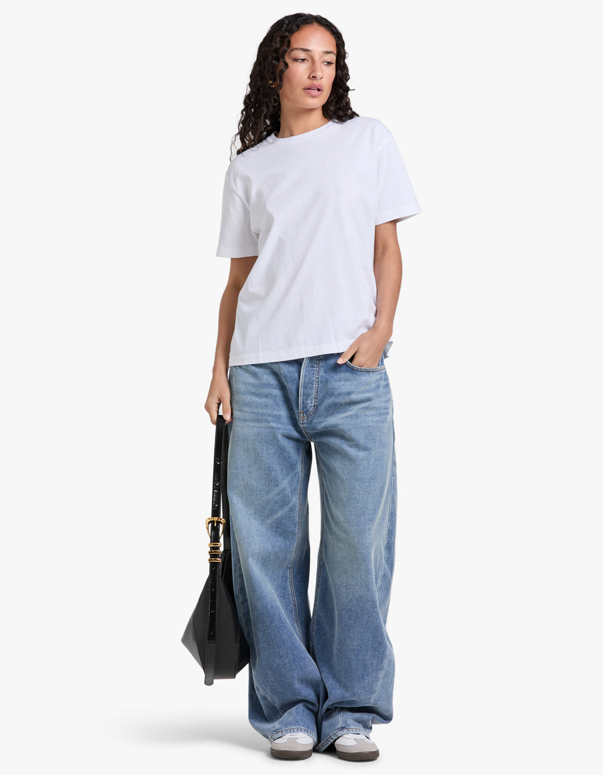 Womens Organic Base Tee - White