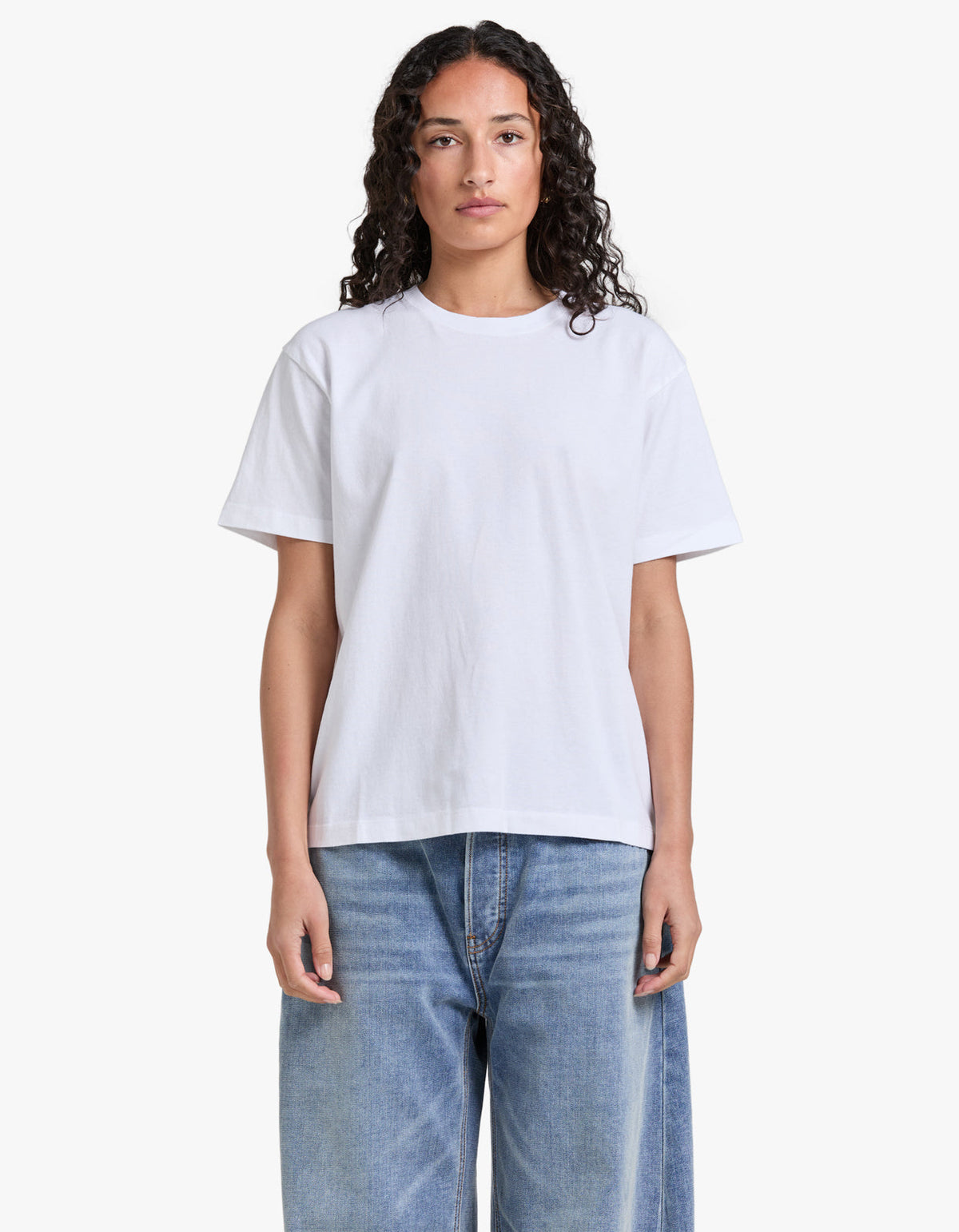 Womens Organic Base Tee - White